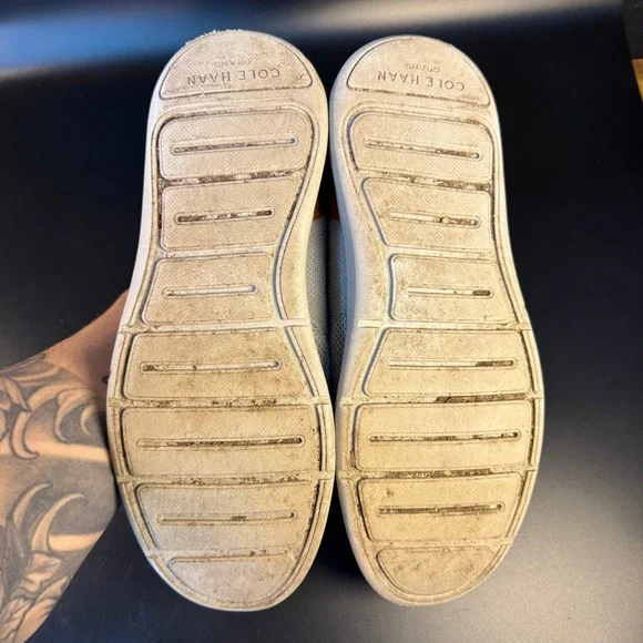 Cole Haan Grand Lightweight Gray Knit Sneakers Mens Size 10.5M - Picture 6 of 7